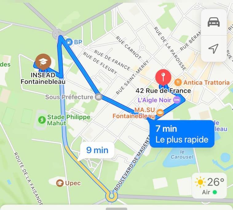 פונטנבלו Peaceful Stay Near Insead And Castle מראה חיצוני תמונה